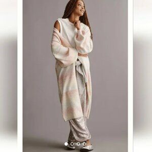 NWT Anthropologie Cozy Ombre Stripe Duster Sweater One Size Fits All